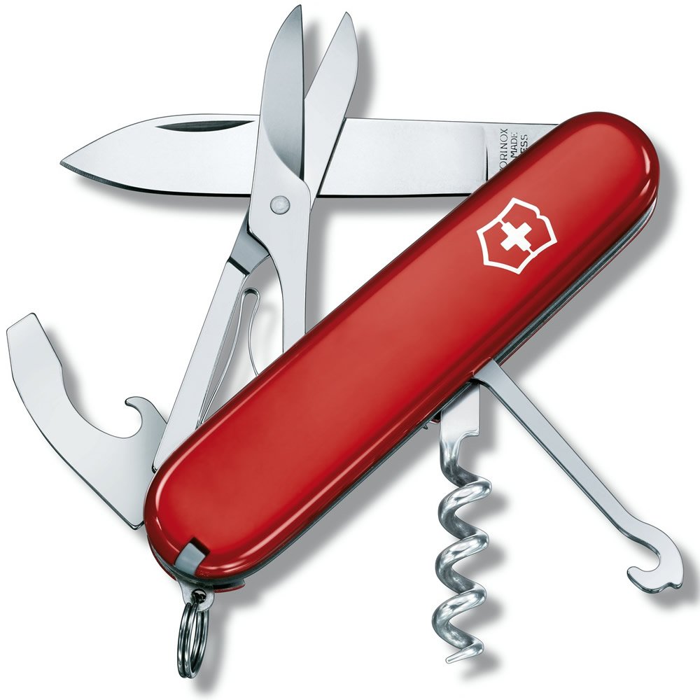 VICTORINOX nůž kapesní COMPACT 91mm ČERVENÝ