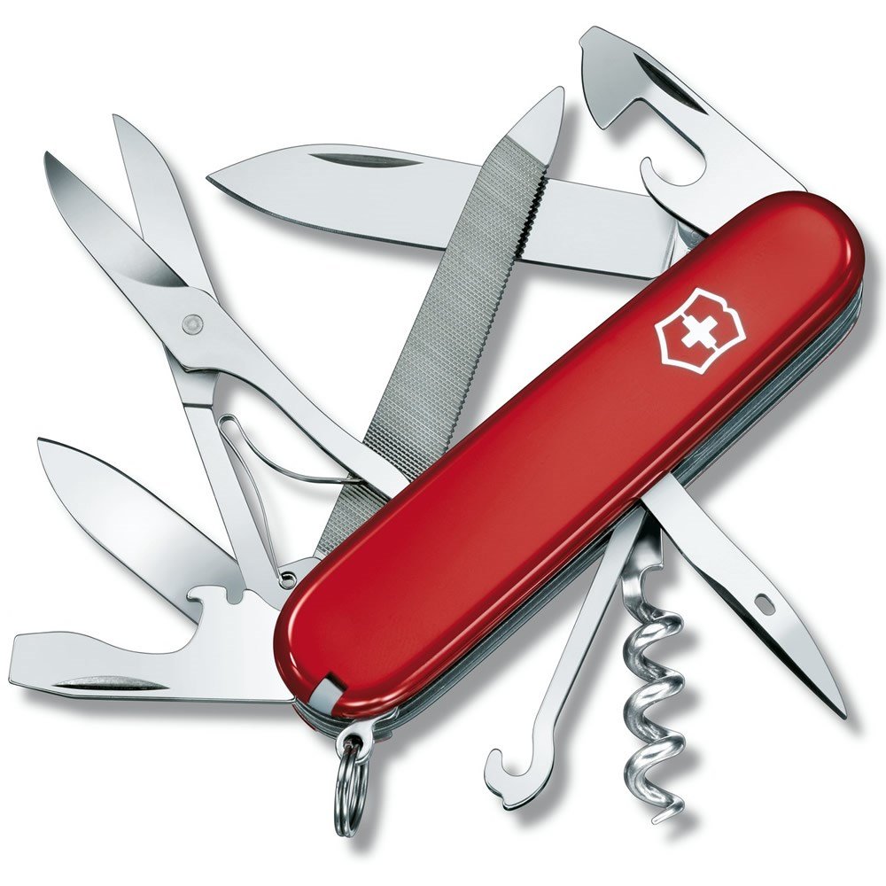 VICTORINOX nůž kapesní MOUNTAINEER 91mm ČERVENÝ