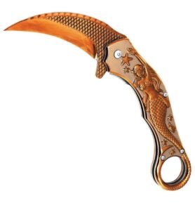 ElitEdge nůž zavírací MERMAID karambit ROSE GOLD