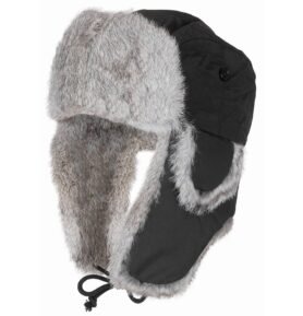 Beranice zimní králičí kožešina ČERNÁ vel. L