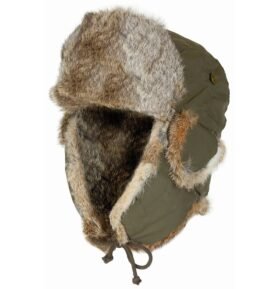 Beranice zimní králičí kožešina ZELENÁ vel. L