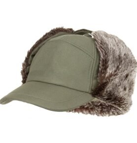 FOX Outdoor čepice s kšiltem TRAPPER zimní ZELENÁ