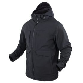 Bunda - parka OVERCAST SOFTSHELL ČERNÁ vel. L