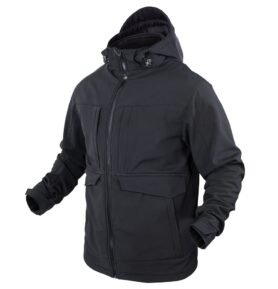Bunda - parka OVERCAST SOFTSHELL ČERNÁ vel. L