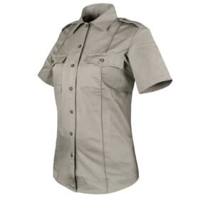 Košile dámská CLASS UNIFORM krátký rukáv SILVER TAN vel. XXL