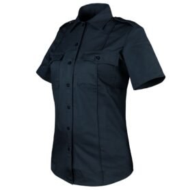 Košile dámská CLASS UNIFORM krátký rukáv TMAVĚ MODRÁ vel. XXL