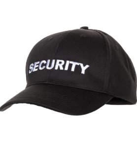 MFH čepice baseball výšivka SECURITY uni velikost ČERNÁ