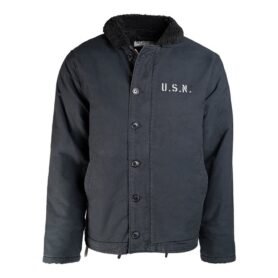 Bunda zimní s kožíškem USN N-1 MODRÁ vel. 46
