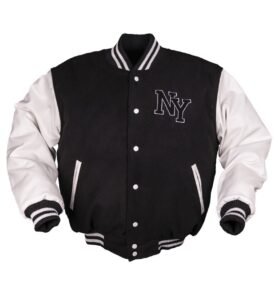 Bunda NY baseball ČERNO/BÍLÁ vel. S