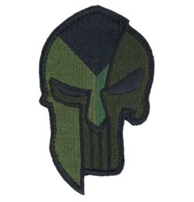 MILITARY RANGE nášivka vlajka ČR + SPARTAN PUNISHER velcro ZELENÁ