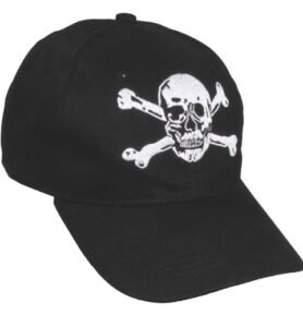 Pro Company čepice baseball s lebkou ČERNÁ