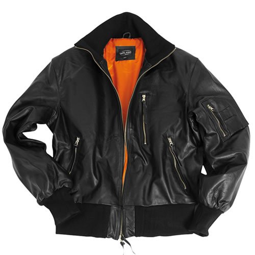 Bunda kožená BW AVIATOR ČERNÁ vel. 52