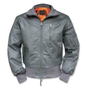 Bunda kožená BW AVIATOR ŠEDÁ vel. 58