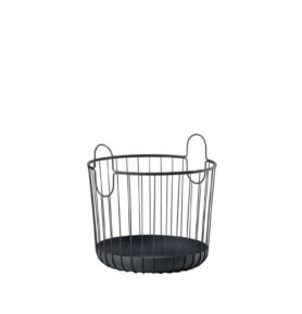 Zone Denmark Úložný kovový koš Inu Black 40,6x41,1cm