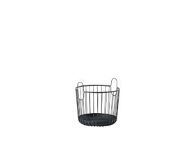 Zone Denmark Úložný kovový koš Inu Black 30x30,5cm
