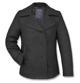 Kabát US PEA COAT vlněný ČERNÝ vel. M