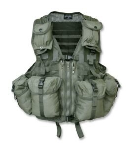 MIL-TEC vesta taktická MODULAR SYSTEM s 8 kapsami ZELENÁ