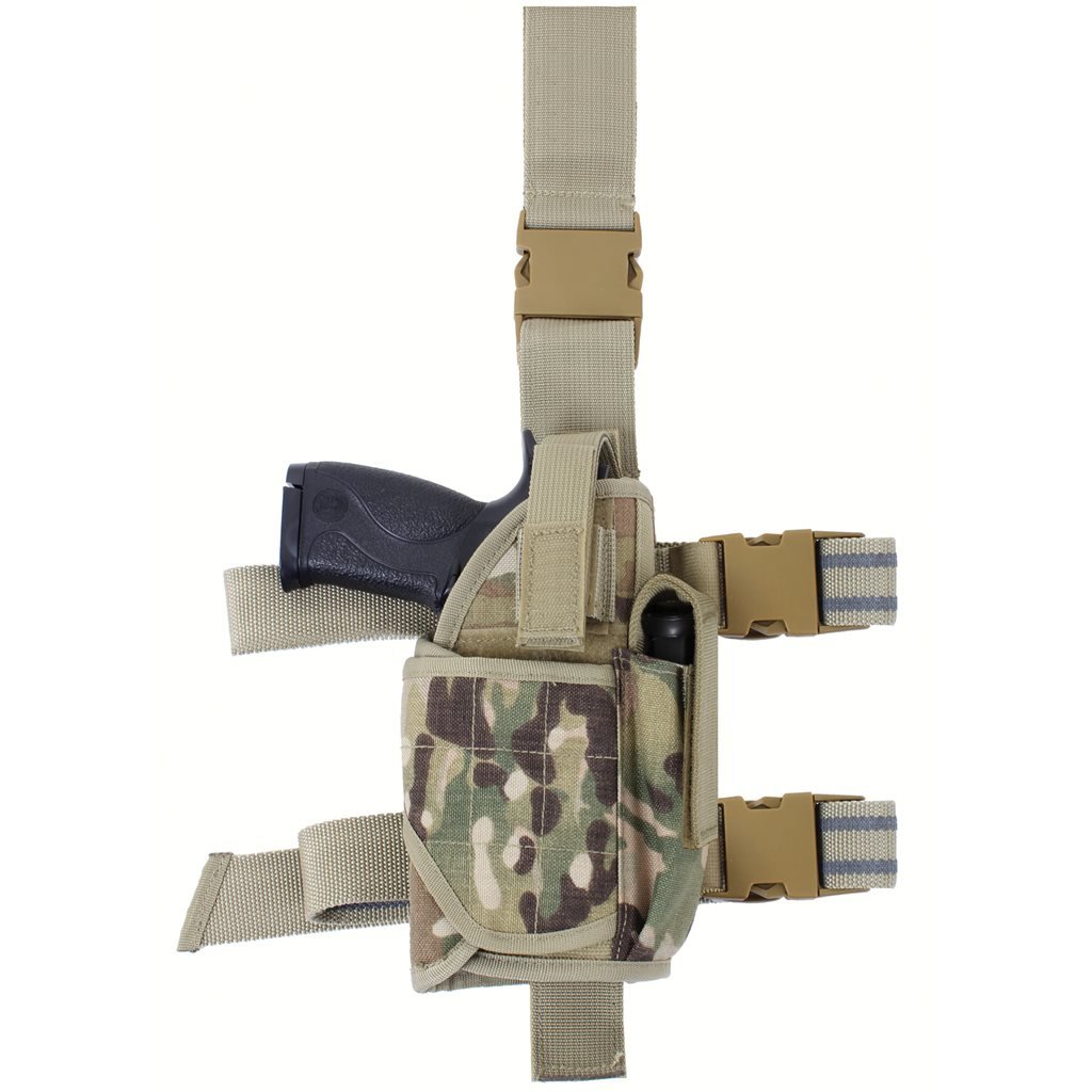 ROTHCO pouzdro pistolové stehenní UNI DELUXE MULTICAM