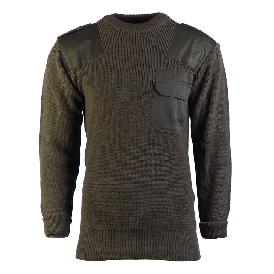 Svetr BW vlněný s kapsou ZELENÝ vel. 48