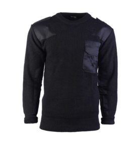 Svetr BW ACRYL s kapsou ČERNÝ vel. 52