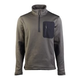 Mikina THERMO-FLEECE ¾ ZIP ZELENÁ vel. XXL