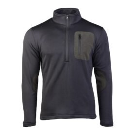 Mikina THERMO-FLEECE ¾ ZIP ČERNÁ vel. XXL