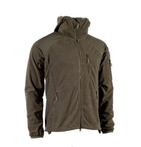 Mikina zip s kapucí fleece DELTA ZELENÁ vel. 3XL
