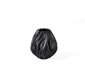 Morsø Porcelánová váza Flame 15 cm Black