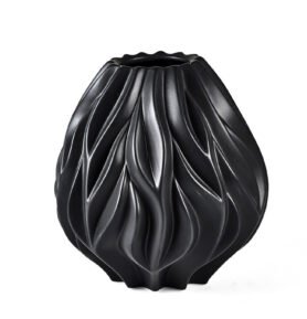 Morsø Porcelánová váza Flame 23 cm Black