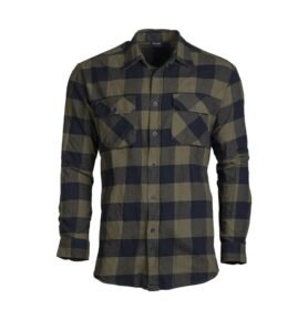 Košile DŘEVORUBECKÁ letní na knoflíky ZELENO/ČERNÁ vel. 3XL