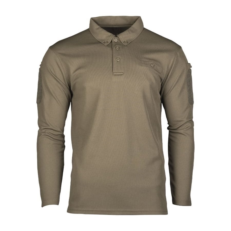 Triko/polokošile TACTICAL QUICK DRY dlouhý rukáv ZELENÁ vel. 3XL
