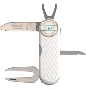 MIKOV nůž golfový NEREZ střenka PLAST BÍLÁ