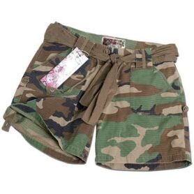 Kraťasy dámské ARMY s opaskem WOODLAND vel. XL