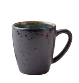 Bitz Kameninový hrnek s ouškem 19 cl Black/Green