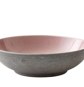 Bitz Kameninová mísa na těstoviny 20 cm Grey/Light Pink
