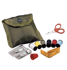 ROTHCO set šití - nůžky, nit, náprstek, knoflíky, v pouzdře