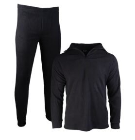 Spodní prádlo THERMOFLEECE se zipem ČERNÉ vel. 3XL