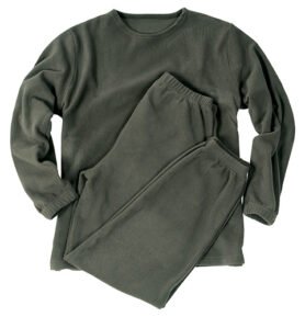 Spodní prádlo THERMOFLEECE bez límečku ZELENÉ vel. 3XL