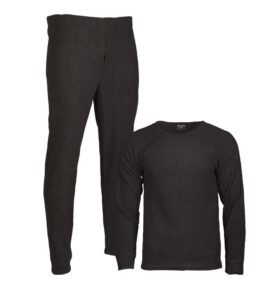 Spodní prádlo THERMOFLEECE bez límečku ČERNÉ vel. 3XL