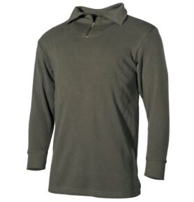 Triko BW s rolákem na zip ZELENÉ vel. 7