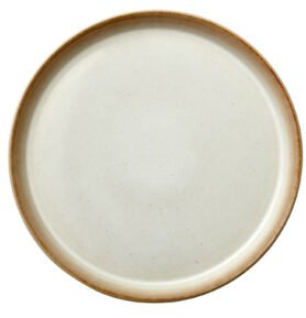 Bitz Kameninový mělký talíř 27 cm Cream/Cream