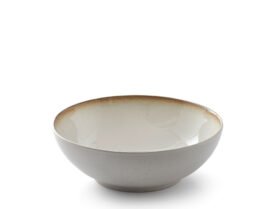 Bitz Velká kameninová salátová mísa 30 cm Cream/Cream