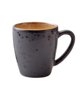 Bitz Kameninový hrnek s ouškem 19 cl Black/Amber