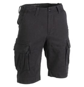 Kraťasy VINTAGE bavlněné předeprané ČERNÉ vel. 3XL