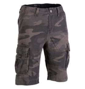 Kraťasy VINTAGE bavlněné předeprané DARK CAMO vel. 3XL