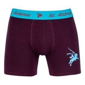 Trenýrky Boxer 1st AIRBORNE PEGASUS VÍNOVÉ vel. XXL