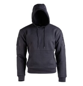 Mikina klokanka TACTICAL s kapucí ČERNÁ vel. 3XL
