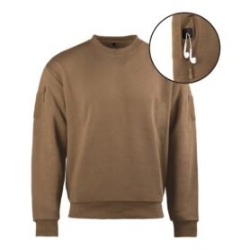 Mikina taktická ROUND NECK COYOTE vel. S