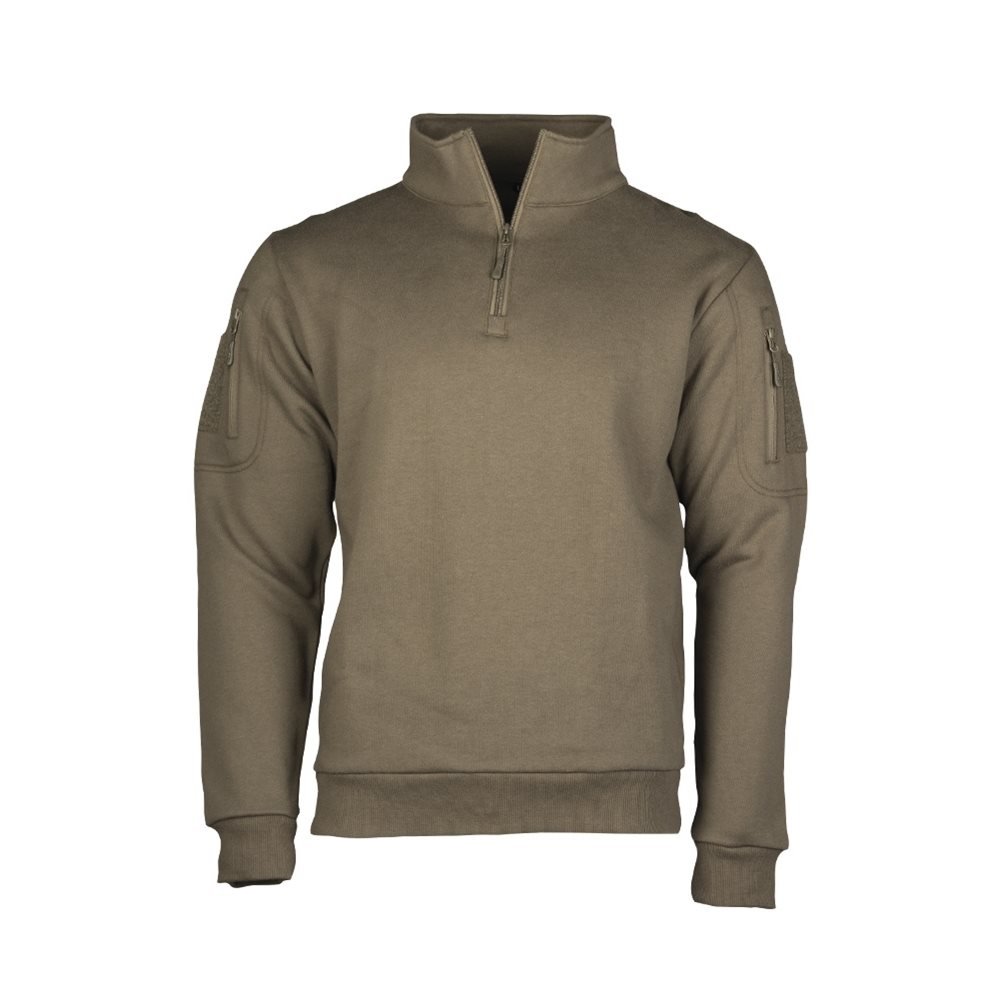 Mikina TACTICAL roláková 3/4 zip RANGER GREEN vel. S