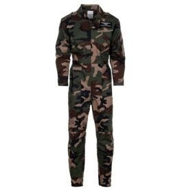 Kombinéza dětská s nášivkami WOODLAND vel. XXS